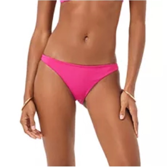 L*SPACE womens hot pink Camacho full coverage swim bikini bottoms size L NWT - Picture 4 of 10